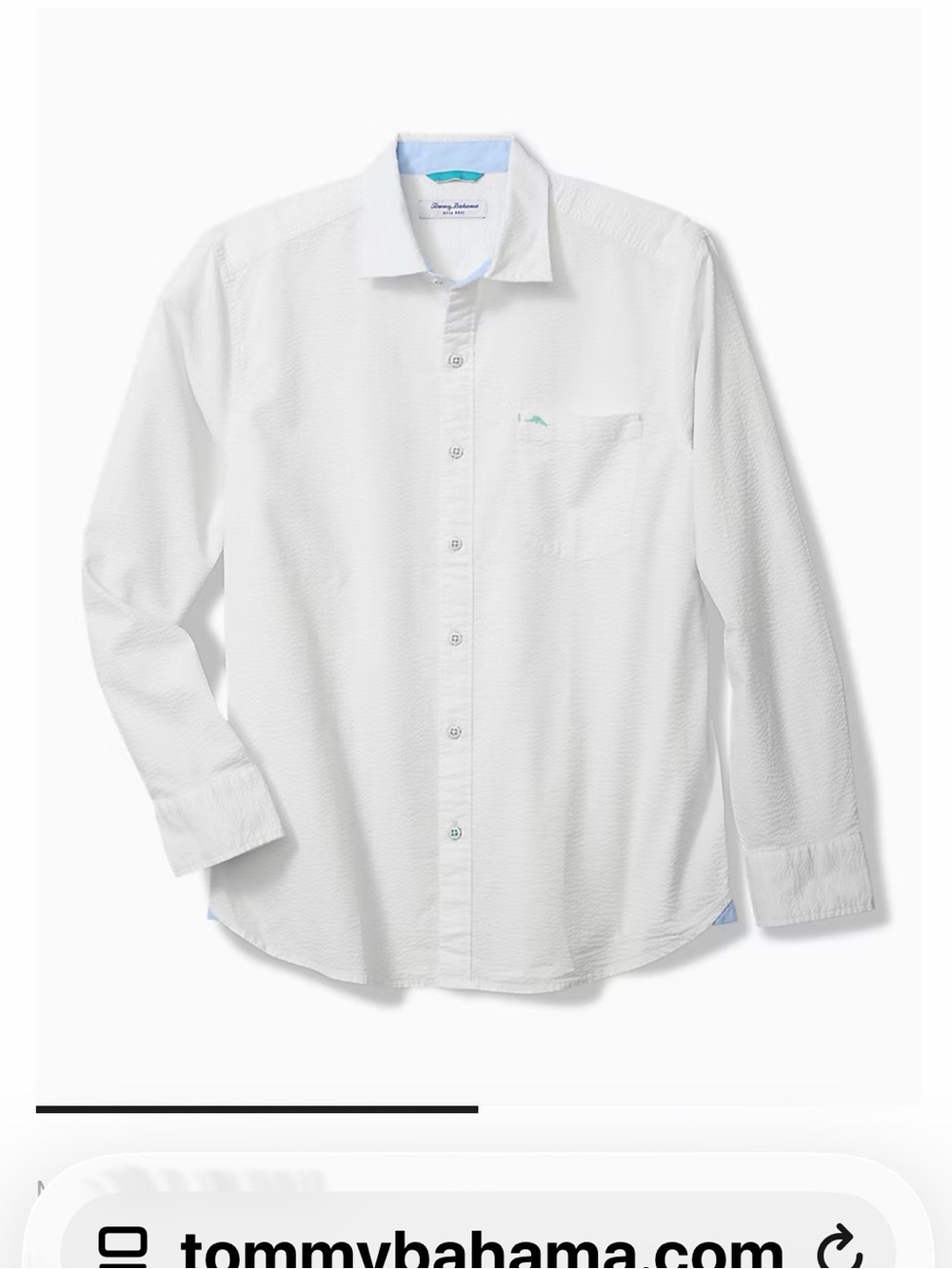 Tommy Bahama White Long-Sleeve Dress Shirt